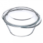 Кастрюля толстостенная "Новинка" жаропрочная стеклянная 1,5л