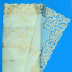 Скатерть ажурная 135x180см беж. золото арт SG501 VETTA