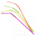 Трубочки для напитков "Фантазия", цветные, 20шт. (265х5мм)