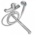 Смеситель Quartz Н9030 для ванны, дл. прямой излив, керам. картридж 35 мм, хром