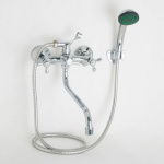 Смеситель для ванны, дл. нос, керам. кран-буксы 1/2, хром, Violet 850 CRYSTAL