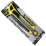 Нож 18мм выдвижн. трапец. лезвие мет. корпус Ермак