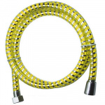 Шланг для душа 150 см, 1/2"(Имп)-1/2"(Имп), пластик, желтый