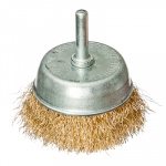Щетка металл. со шпилькой для дрели  65мм (чашка) FALCO