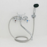 Смеситель для ванны 510-04, дл. нос, резин. кран-буксы 1/2", хром RAIN