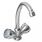 Смеситель Quartz 9861 (HВ03) для кухни, керам. кран-буксы 1/2", хром