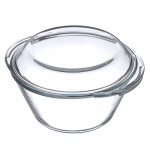 Кастрюля толстостенная "Новинка" жаропрочная стеклянная 2,5л