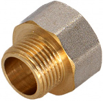 Футорка обратная латунь н/в 3/8-1/2"