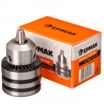 Патрон с ключом 1,5-13мм, конус В16 ЕРМАК