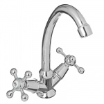 Смеситель Quartz 9893 (НВ31) для кухни, керам. кран-буксы 1/2", хром