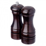 Набор для специй (мельница 14см. + солонка 13см.) деревян. темный P001-05SP VETTA