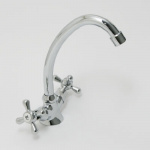 Смеситель для кухни, керам. кран-буксы 1/2, хром, Violet 850 CRYSTAL