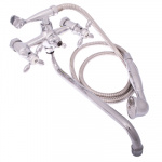 FRESSO Смеситель 7009 для ванны, дл. прямой излив, керам. кран-буксы 1/2", хром. ручка S10