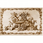 Доска разделочная 37,5х25х0,8см, Соло-6