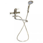 RAIN Смеситель 5400 для ванны, дл. изогнутый излив, керам. картридж 40 мм, шаровой дивертор, хром