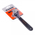 Ключ разводной 150мм черная ручка ЕРМАК