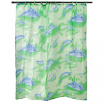 Шторка для ванной Зеленый дельфин 170*180см YC02 VETTA