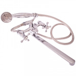 FRESSO Смеситель 6008 для ванны, дл. прямой излив, керам. кран-буксы 1/2", хром. ручка S30