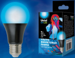 Лампа св.диод. ЛОН Uniel E27 09W 410nm UVA LLED-A60-9W/UVAD/E27/FR PLZ07BK