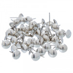 Гвозди мебельные усиленные 100шт, хром