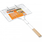 ЕРМАК Решетка-гриль универсальная, 60х34х23см, хромированная