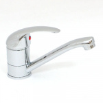 Смеситель для кухни 05 270, кор. нос, керам. катридж 40мм, хром KLABB