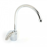 Смеситель для кухни, бок. ручка, керам. картридж 40мм, хром, Aqua Touch CRYSTAL