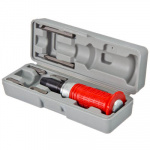 Отвертка ударная 160мм с красной обрезиненной ручкой 6 насадок пластик бокс