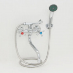 Смеситель для ванны 701-851, кор. поворотный нос, керам. кран-буксы 1/2", хром RAIN