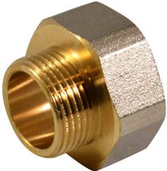 Футорка обратная латунь н/в 1/2-1 1/4