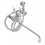 Смеситель Quartz 9831 (НВ20) для ванны дл. излив, керам. кран-буксы 3/8", хром