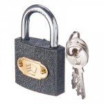 Замок навесной серый 38мм 301 ЕРМАК