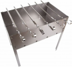 Мангал Походный 400*250*400мм Эконом 6 шампуров Сокол 62-008