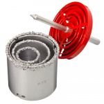 Набор коронок по керамической плитке 5 пр. 55мм (33мм, 53мм, 67мм, 73мм)