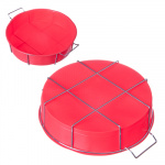 Силиконовая форма круглая на мет. подставке 25*6см HS-305 VETTA