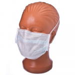 Набор масок защитных 10шт, нетканый материал, голубая