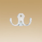 Крючок 827 (2-х рожковый) хром