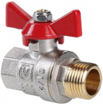 Кран шаровой Valtec 3/4" п/м бабочка латунь VT.218.N.05