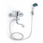 CRYSTAL mix Смеситель Aqua Azzur  для ванны, дл. изогн. излив, керам. картридж 40 мм, хром