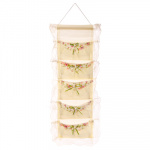 Кофр подвесной настенный 5 карманов 69х19см, "Дикая роза"