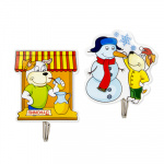 Крючки самоклеющ. на блистере 2шт Веселый Роджер металл пластик 264