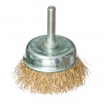 Щетка металл. со шпилькой для дрели  50мм (чашка) FALCO