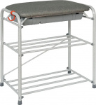 Подставка для обуви 3-х ярус. с ящиком 450*300*480мм ПДОсСя341м белое