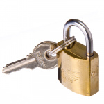 Замок навесной 20мм золотистый FALCO
