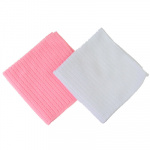 VETTA Набор салфеток из микрофибры 2 шт, 30x30см, "Полоски", 2 цвета