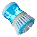 Щетка с мыльницей для посуды, пластик, 8см, 3 цвета ВЕСЕЛЫЙ РОДЖЕР 