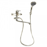 RAIN Смеситель 5500 для ванны, дл. изогнутый излив, керам. картридж 40 мм, шаровой дивертор, хром