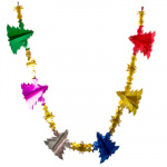 СНОУ БУМ Гирлянда-растяжка 20х19х200см ПВХ, многоцвет, "Елочка", MYH-134