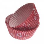Бумажные формы для кексов, маффинов "Сердца" 24шт.d=50мм, h=32мм
