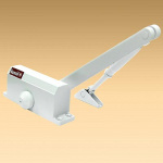 Доводчик дверной до 45кг, серебро